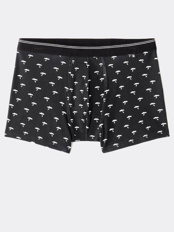 Celio Crne muške bokserice Celio Mitch s uzorkom