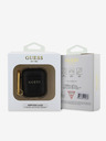 Guess PU Grained Classic Logo Pouzdro pro AirPods 1/2 Black Etui