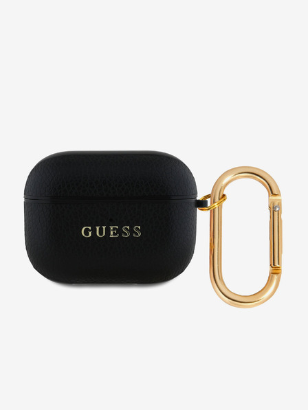 Guess PU Grained Classic Logo Pouzdro pro AirPods 3 Black Etui