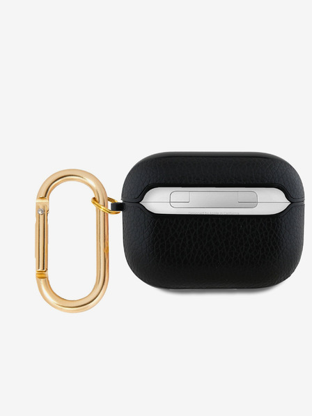 Guess PU Grained Classic Logo Pouzdro pro AirPods Pro Black Etui