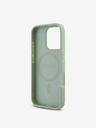 Guess PU Grained Classic Logo MagSafe Zadní Kryt pro iPhone 16 Pro Max Green Etui za telefon