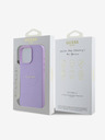 Guess PU Grained Classic Logo MagSafe Zadní Kryt pro iPhone 16 Pro Max Purple Etui za telefon