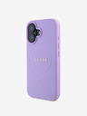 Guess PU Grained Classic Logo MagSafe Zadní Kryt pro iPhone 16 Purple Etui za telefon