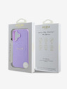 Guess PU Grained Classic Logo MagSafe Zadní Kryt pro iPhone 16 Purple Etui za telefon