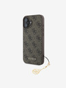 Guess 4G Charm Zadní Kryt pro iPhone 16 Plus Tone on Tone Brown Etui za telefon