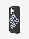 Guess PU Leather 4G Big Love Logo MagSafe Zadní Kryt pro iPhone 16 Black Etui za telefon