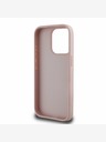 Guess PU Grained 4G Metal Logo Zadní Kryt pro iPhone 15 Pro Max Pink Etui za telefon