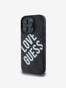 Guess PU Leather 4G Big Love Logo MagSafe Zadní Kryt pro iPhone 16 Pro Max Black Etui za telefon