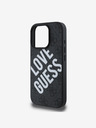 Guess PU Leather 4G Big Love Logo MagSafe Zadní Kryt pro iPhone 16 Pro Max Black Etui za telefon