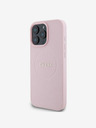 Guess PU Grained Classic Logo MagSafe Zadní Kryt pro iPhone 16 Pro Max Pink Etui za telefon