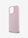 Guess PU Grained Classic Logo MagSafe Zadní Kryt pro iPhone 16 Pro Max Pink Etui za telefon