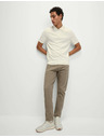 Marks & Spencer Pletena polo majica s pola zipom, s visokim udjelom pamuka Marks & Spencer krem