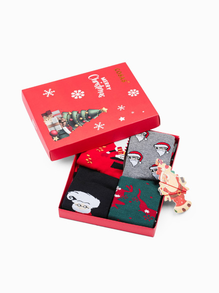 Edoti Muške čarape X-mas box mix 4 kom EDOTI