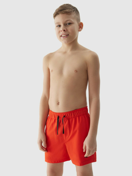 4F Dječačke kratke hlače za plažu tipa boardshorts 4F - crvene