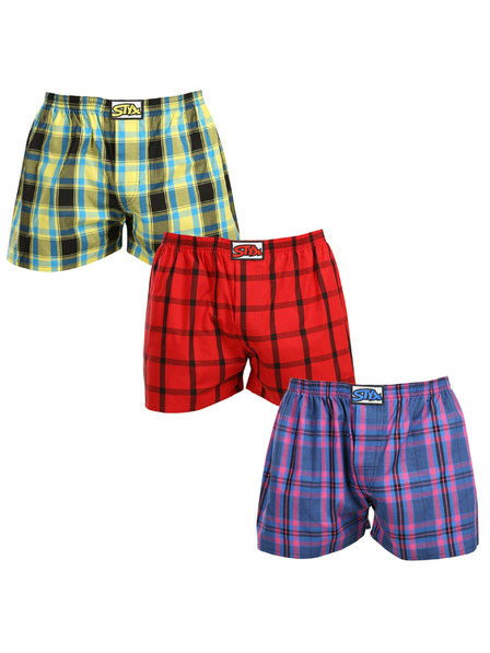 Styx Set od tri muške gaćice Styx classic gumene oversized višebojne