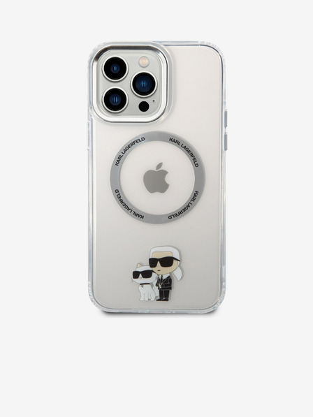 Karl Lagerfeld IML Karl and Choupette NFT MagSafe Stražnji poklopac za iPhone 13 Pro Max Transparent Karl Lagerfeld