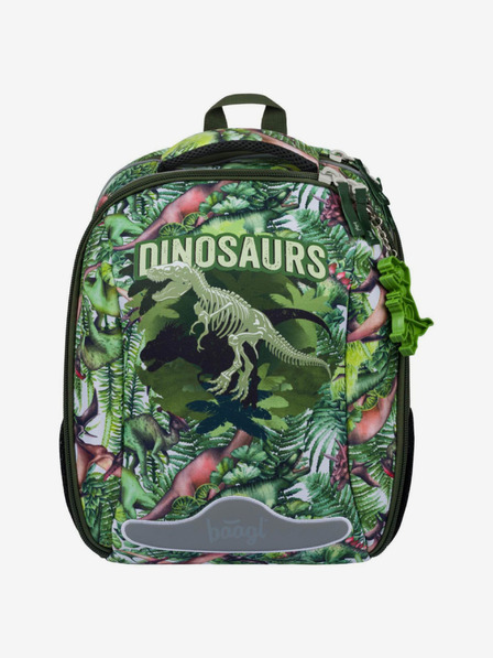 BAAGL  Zelena školska torba školjkasti dinosauri Baagl