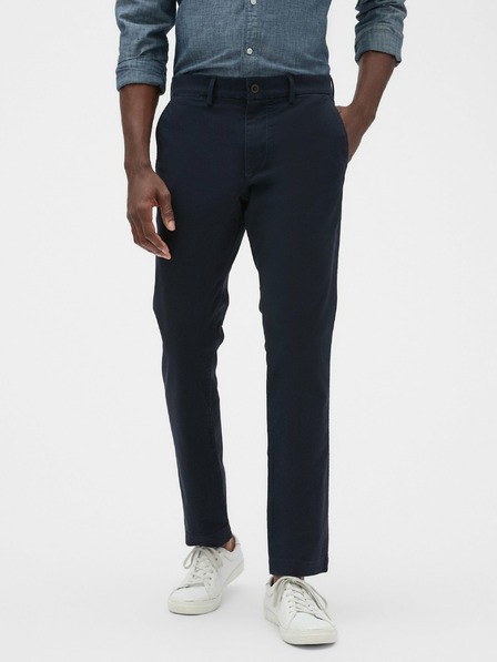 GAP Hlače essential khaki uskog kroja GapFlex GAP