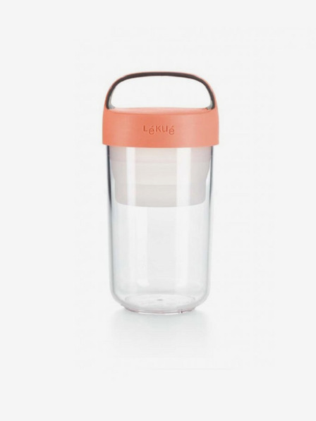 Lékué Lékué Jar To Go ružičasta kutija za grickalice (600 ml)