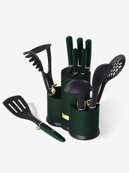 Berlingerhaus Set noževa i kuhinjskog pribora u stalku 12 kom Emerald Collection BERLINGERHAUS