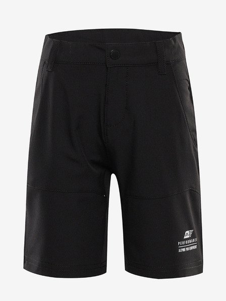 ALPINE PRO Dječje softshell kratke hlače ALPINE PRO BAKO crne